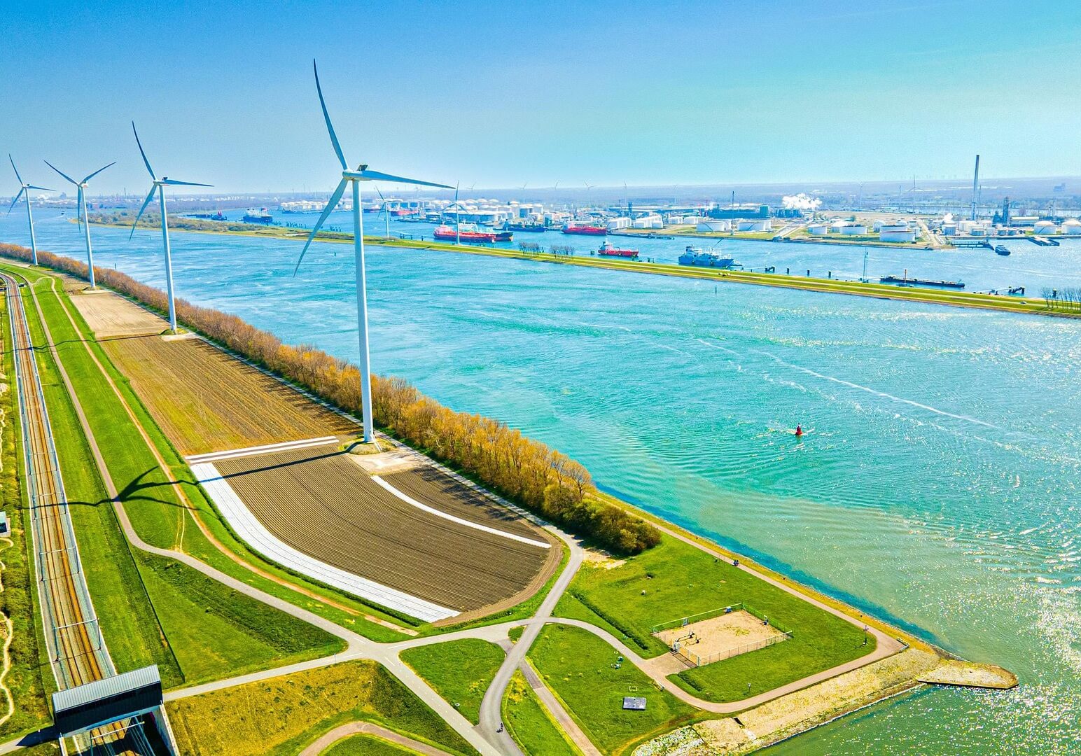 Nederland brug molen boten